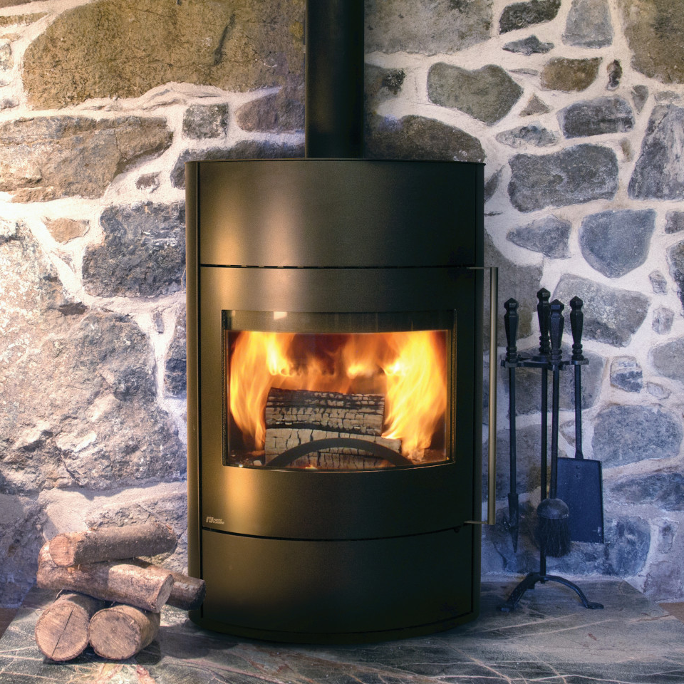 Poêle à bois Fifti acier noir